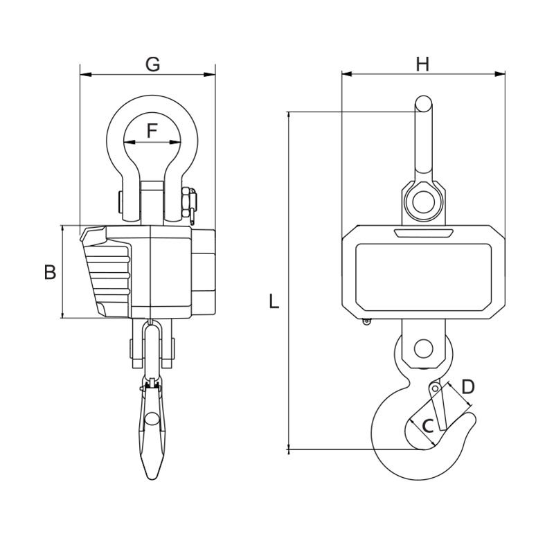 DIGITAL CRANE SCALES - D010/0500 | Dinamometers | Scales | Measure ...