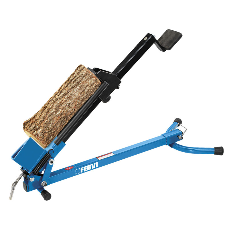 Cortador de leña de hierro fundido Mighty Hand, rápido y resistente.  Partidor de troncos, uso manual para el hogar, camping y más